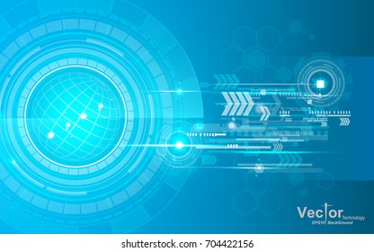 Technology abstract blue energy digital concept background