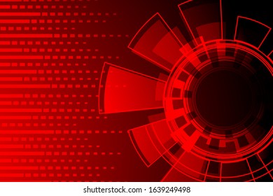technology abstract circle background vector illustration
