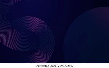 A technology Abstract circles in lines patern background, vector illustration
