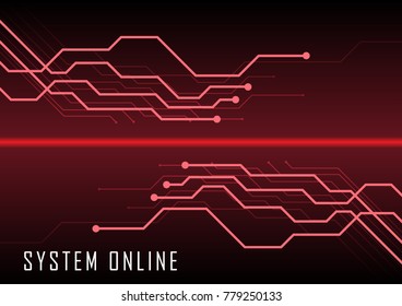 Technology Abstract Circuit board with communication and hi-tech concept, Vector background.
