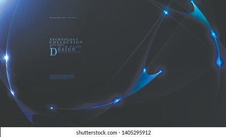 Technology abstract cyber background template copy space vector design