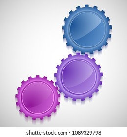 Technology abstract design element on white background. Vector illustration eps 10. Can use for business brochure layout, web banner design, coverpage magazine, flyer template, advertising booklet