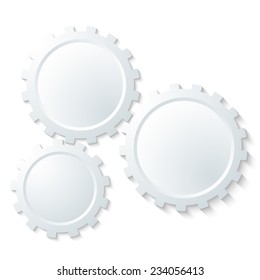 Technology abstract design element on white background. Vector illustration eps 10. Can use for business brochure layout, web banner design, coverpage magazine, flyer template, advertising booklet 