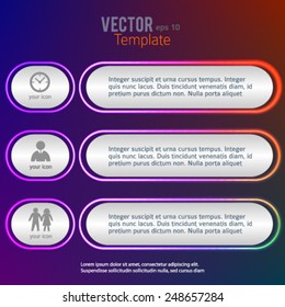 Technology abstract design element on  blur dark  gradient background. Vector illustration eps 10. Can use for business brochure layout, web banner design, coverpage magazine, flyer template