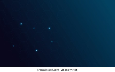 The technology abstract elegant blue light background with lines on dark background with lighting effect and sparkle. Vector illustration