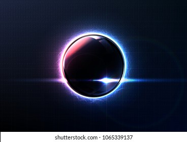 Technology abstract futurism intelligent combination background vector design