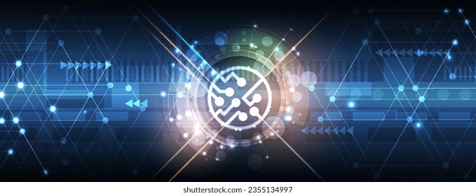 Technologie abstrakter futuristischer Hintergrund für Internet-Business. Big Data Konzept.