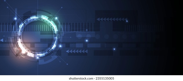 Technology abstract futuristic background for internet business. Big data concept.