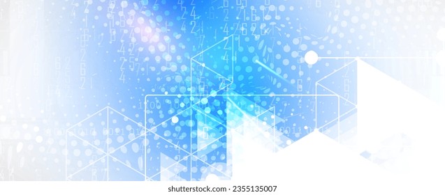 Technology abstract futuristic background for internet business. Big data concept.