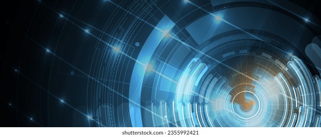 Technology abstract futuristic background for internet business. Big data concept.