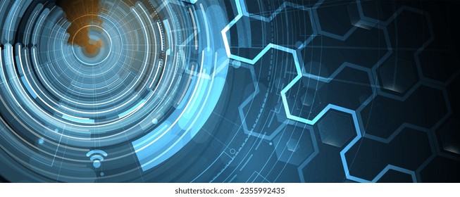 Tecnología abstracta de fondo futurista para negocios de internet. Concepto de macrodatos.