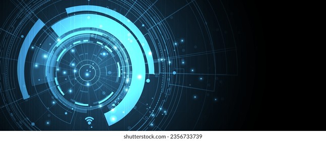 Tecnología abstracta de fondo futurista para negocios de internet. Concepto de macrodatos.