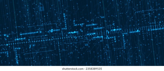 Technology abstract futuristic background for internet business. Big data concept.