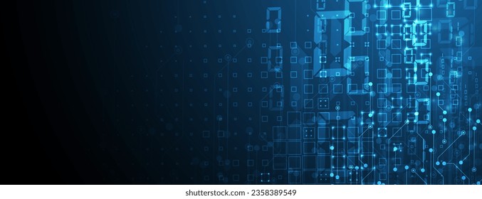 Technology abstract futuristic background for internet business. Big data concept.