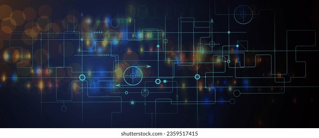 Technology abstract futuristic background for internet business. Big data concept.