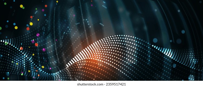 Technology abstract futuristic background for internet business. Big data concept.