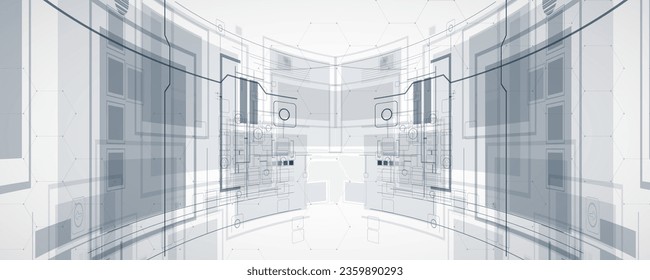 Tecnología abstracta de fondo futurista para negocios de internet. Concepto de macrodatos.