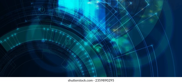Technology abstract futuristic background for internet business. Big data concept.