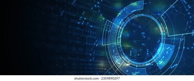 Technology abstract futuristic background for internet business. Big data concept.