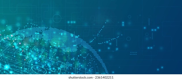 Technology abstract futuristic background for internet business. Big data concept.