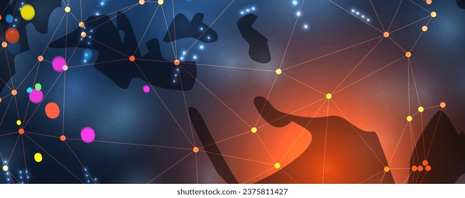 Technology abstract futuristic background for internet business. Big data concept.