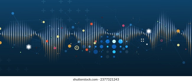 Technology abstract futuristic background for internet business. Big data concept.