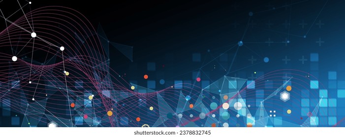 Technology abstract futuristic background for internet business. Big data concept.