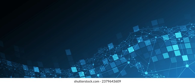 Technology abstract futuristic background for internet business. Big data concept.