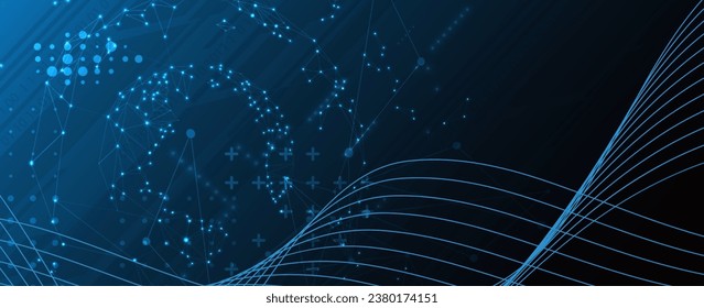Technology abstract futuristic background for internet business. Big data concept.