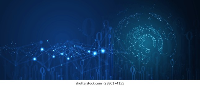 Tecnología abstracta de fondo futurista para negocios de internet. Concepto de macrodatos.