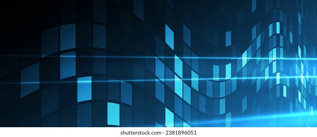 Technology abstract futuristic background for internet business. Big data concept.