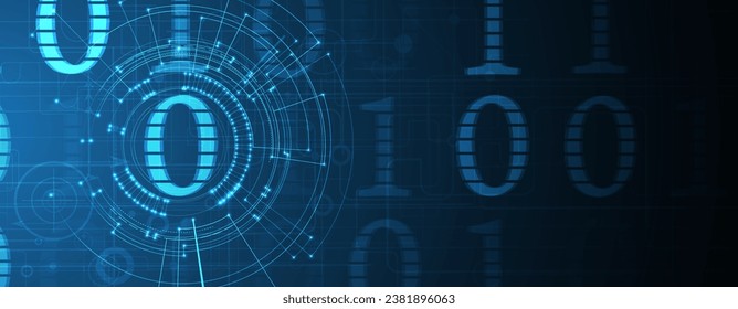 Technology abstract futuristic background for internet business. Big data concept.