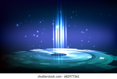 Technology abstract and futuristic background,vector illustration