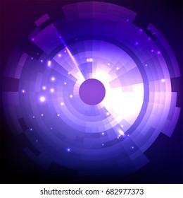 Technology abstract and futuristic background,vector illustration