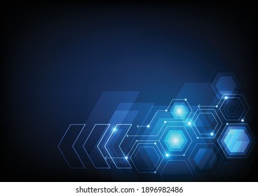 Technology abstract futuristic circuit board background, hi-tech digital technology background.  business, network and web design