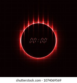 Technology abstract futuristic countdown background vector design