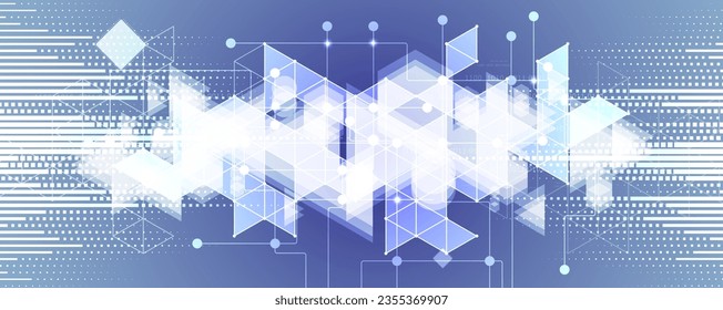 Technology abstract futuristic science background for internet business. Big data concept.