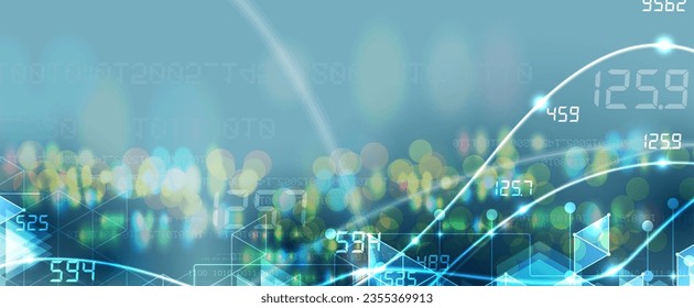 Technology abstract futuristic science background for internet business. Big data concept.