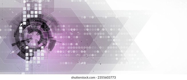 Technologie abstrakter futuristischer wissenschaftlicher Hintergrund für Internet-Business. Big Data Konzept.