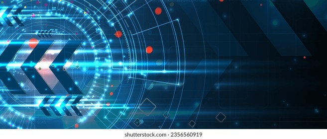 Technology abstract futuristic science background for internet business. Big data concept.