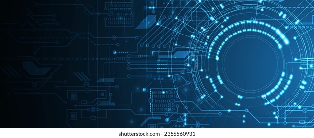 Technology abstract futuristic science background for internet business. Big data concept.