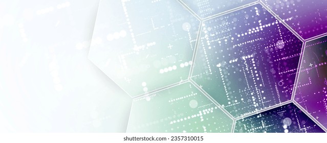 Technology abstract futuristic science background for internet business. Big data concept.