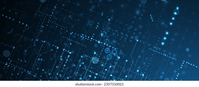 Technology abstract futuristic science background for internet business. Big data concept.
