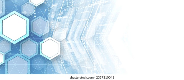 Technology abstract futuristic science background for internet business. Big data concept.
