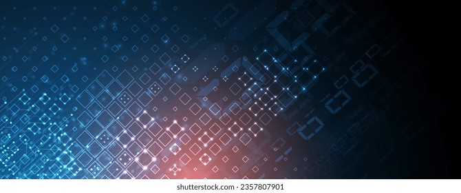 Technology abstract futuristic science background for internet business. Big data concept.