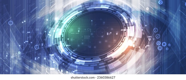 Technology abstract futuristic science background for internet business. Big data concept.