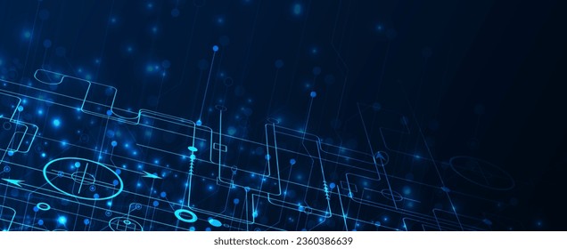 Tecnología abstracta formación en ciencia futurista para negocios de internet. Concepto de macrodatos.