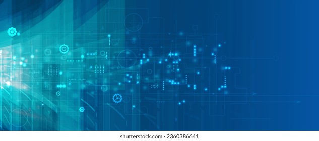 Technology abstract futuristic science background for internet business. Big data concept.