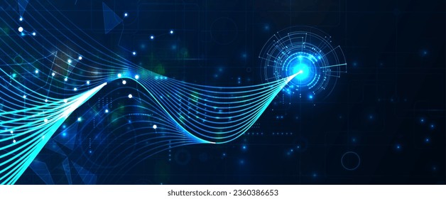 Tecnología abstracta formación en ciencia futurista para negocios de internet. Concepto de macrodatos.