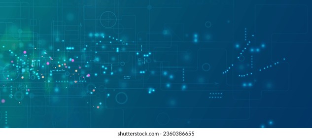 Technology abstract futuristic science background for internet business. Big data concept.